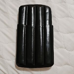 Vintage Black Leather Cigar Holder